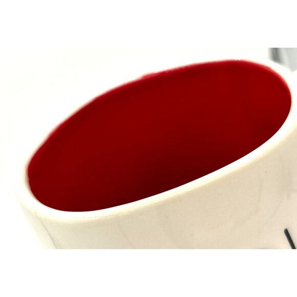 Rae Dunn LOVE Mug Ivory Hearts Valentines Love Artisan Collection Red Glazed New - Picture 11 of 14